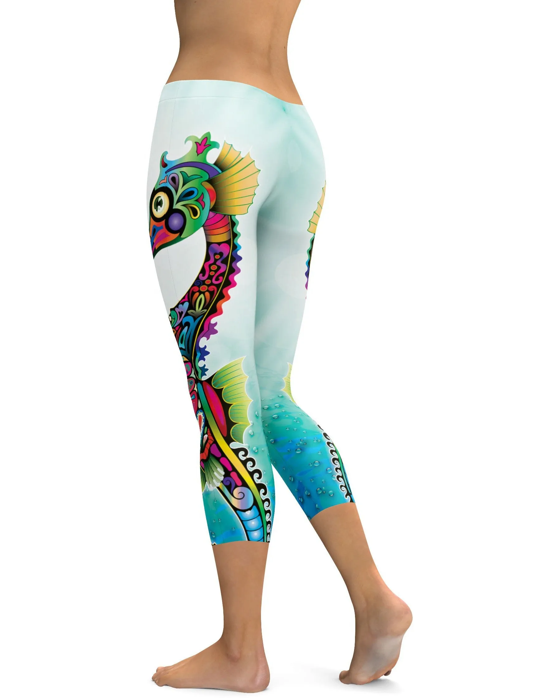 Ornamental Seahorse Capris