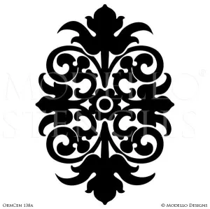 OrnCen138a Custom Medallion Stencil