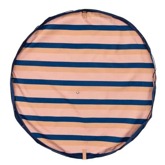 Outdoor beach storage bag mokka stripes S5058