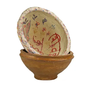 Paper Mache Villager Bowl