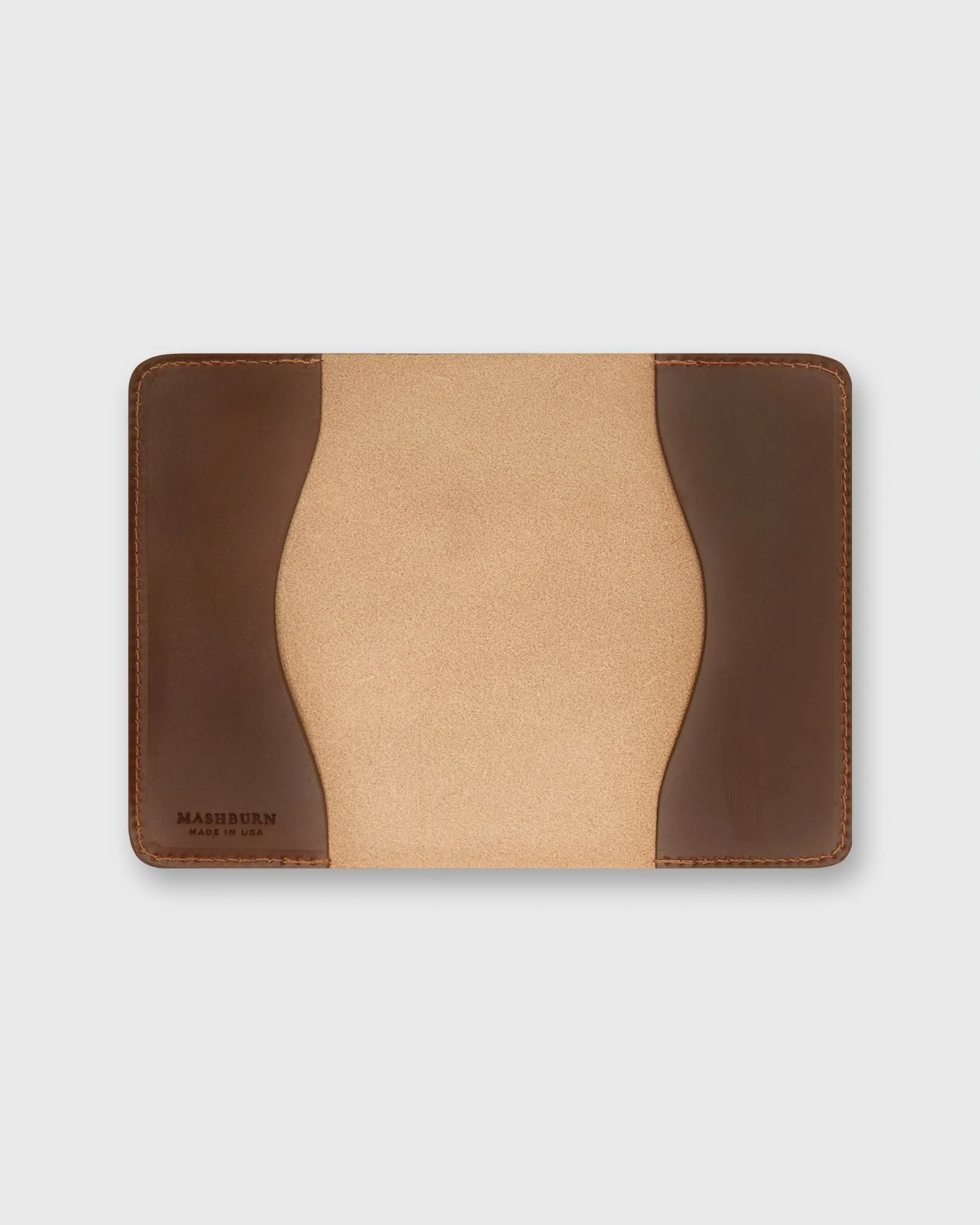 Passport Holder in Medium Brown Bridle Leather