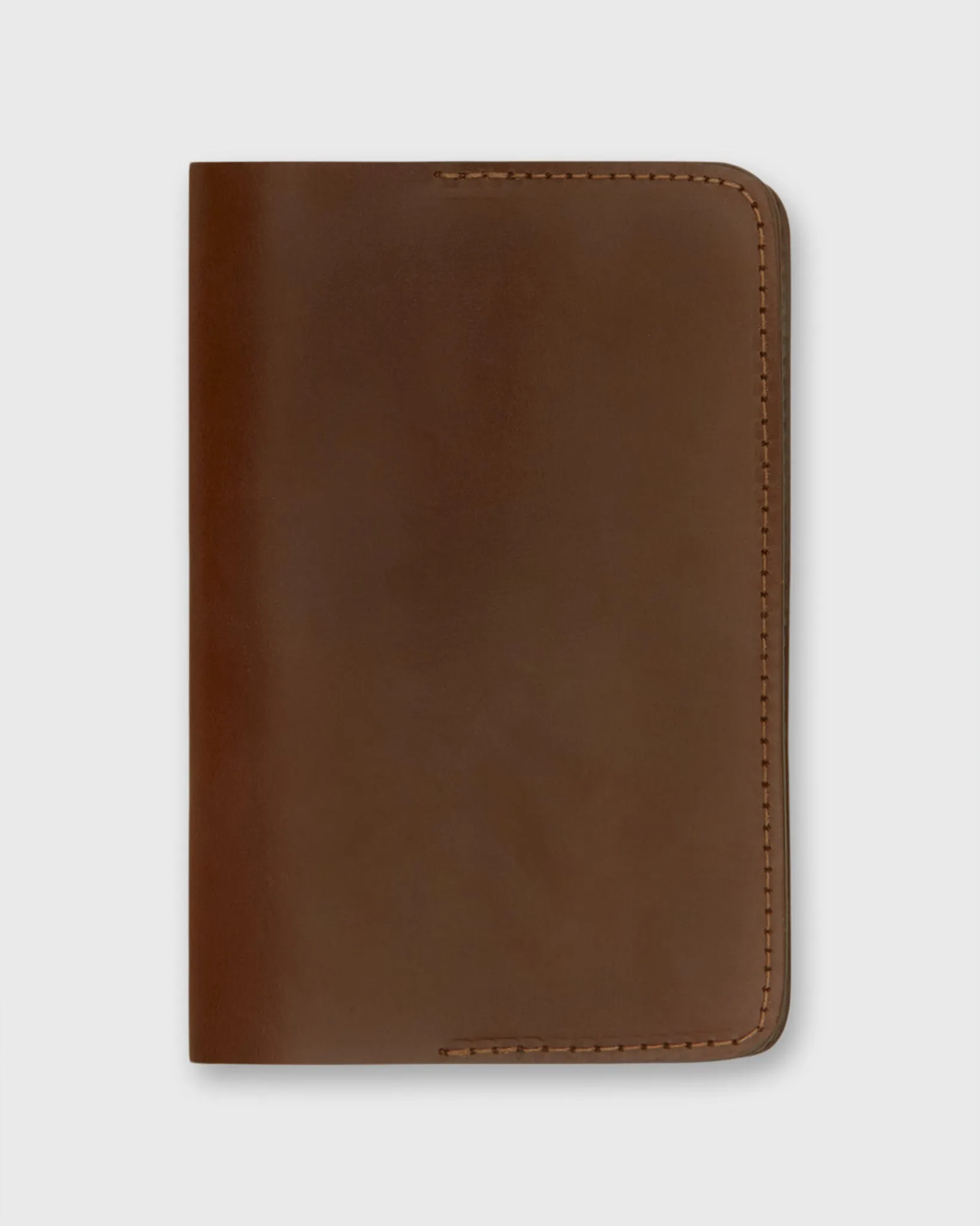 Passport Holder in Medium Brown Bridle Leather