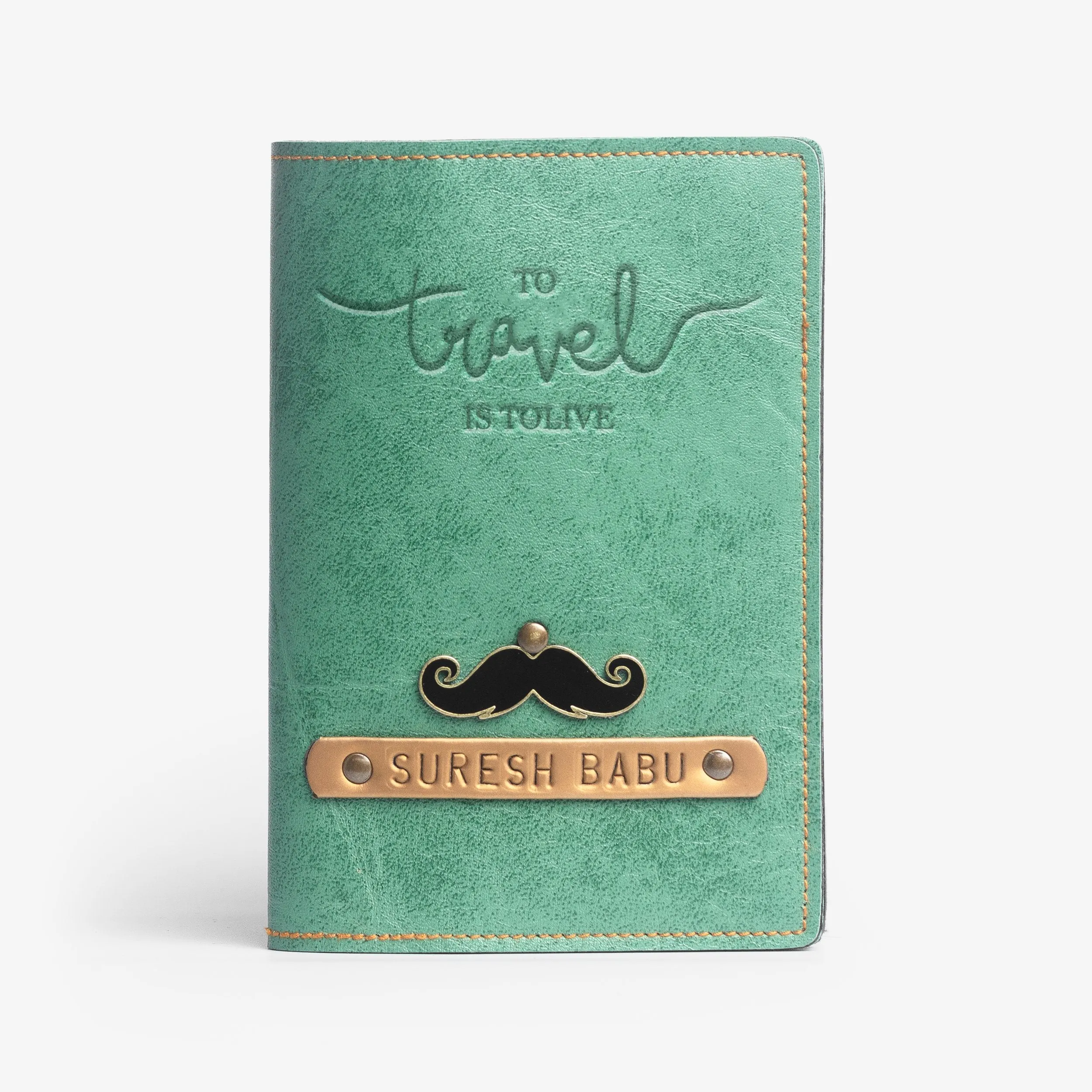 Personalized Passport Cover - Travel is to Live