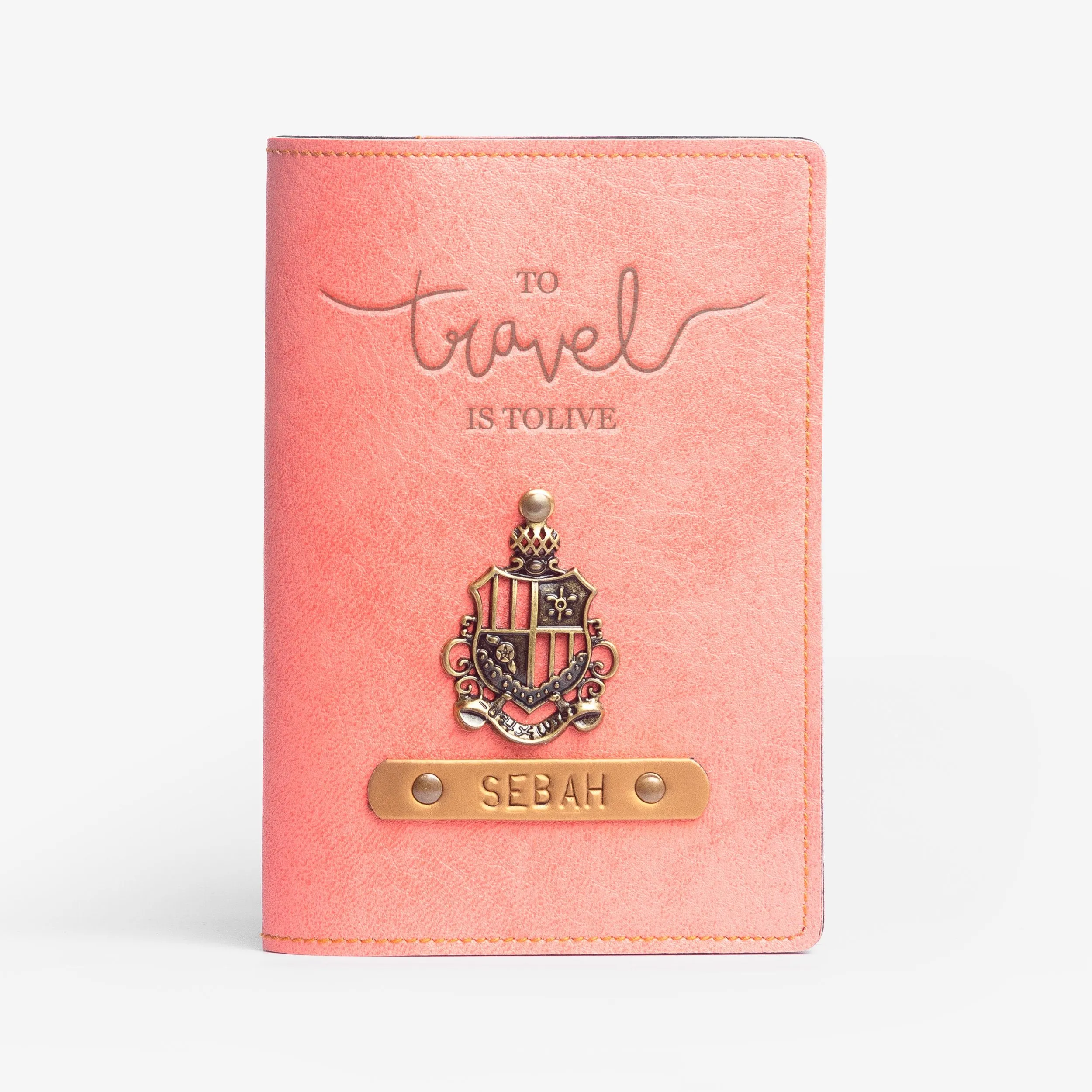 Personalized Passport Cover - Travel is to Live