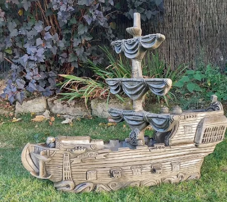 Pirate Ship Planter