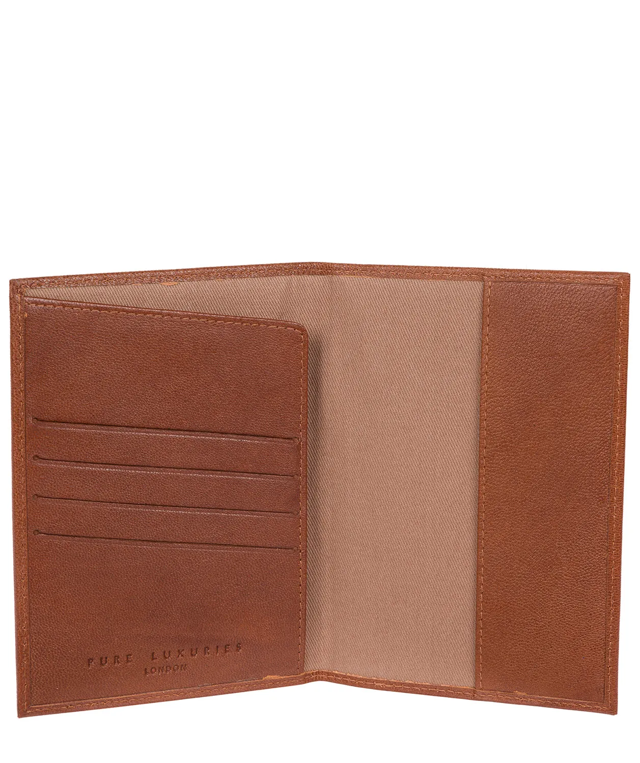 'Plane' Saddle Leather Passport Holder