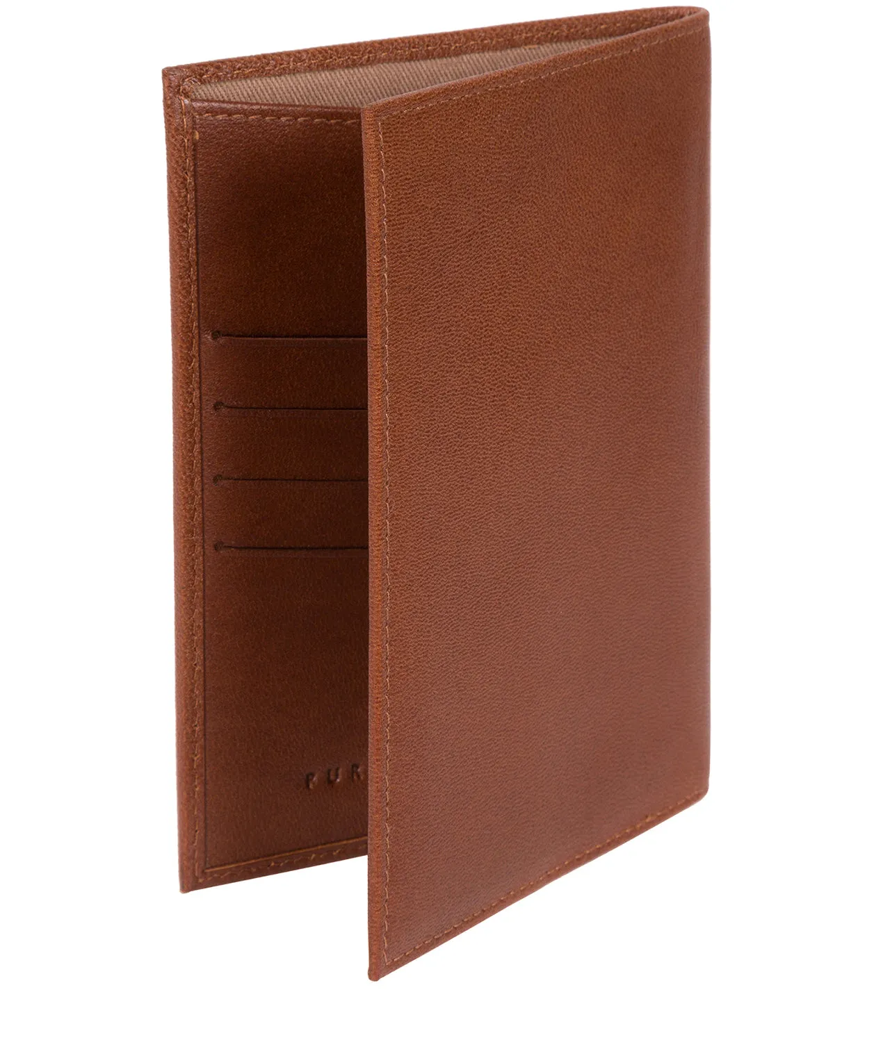 'Plane' Saddle Leather Passport Holder