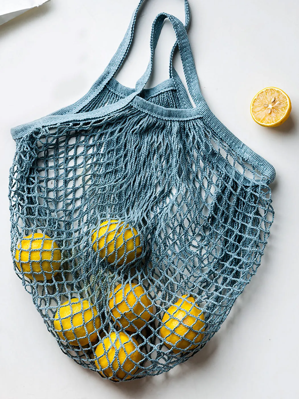 Reusable Washable Cotton Net Shopping Tote Bag