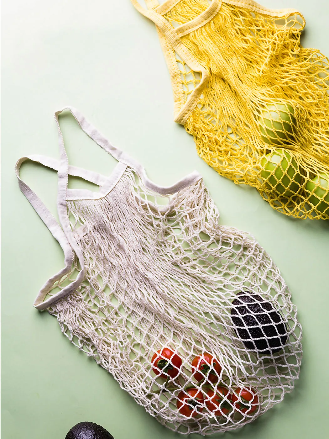 Reusable Washable Cotton Net Shopping Tote Bag