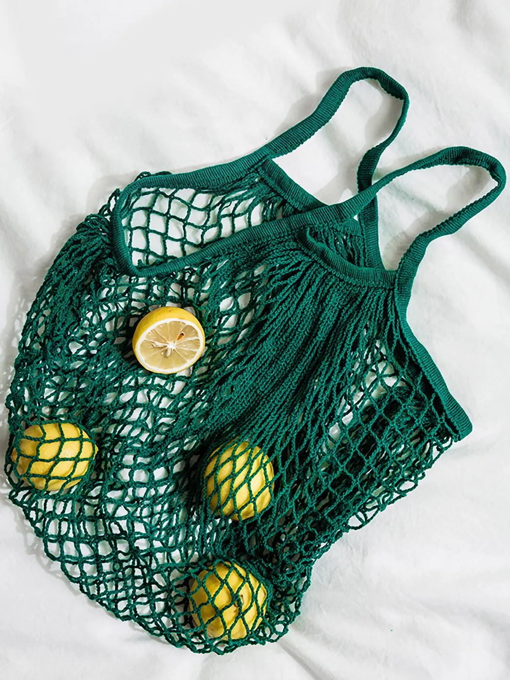 Reusable Washable Cotton Net Shopping Tote Bag