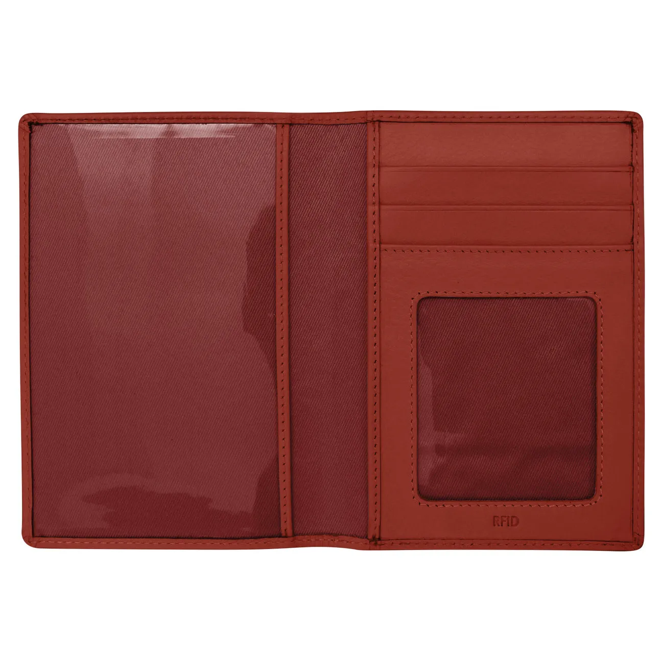 RFID Blocking Leather Passport Wallet