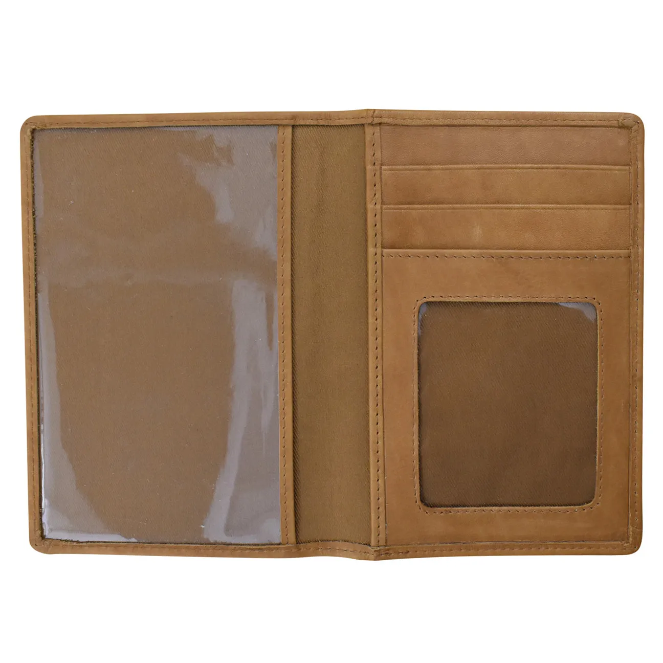 RFID Blocking Leather Passport Wallet