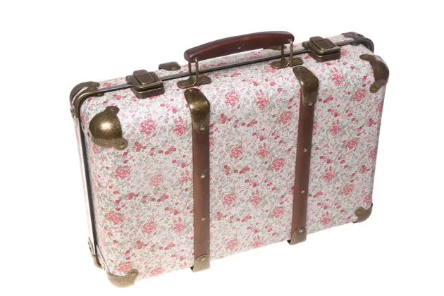 RJB Stone Vintage Floral Suitcase - Roses