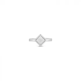 ROBERTO COIN PALAZZO DUCALE SINGLE SQUARE DIAMOND RING 18K