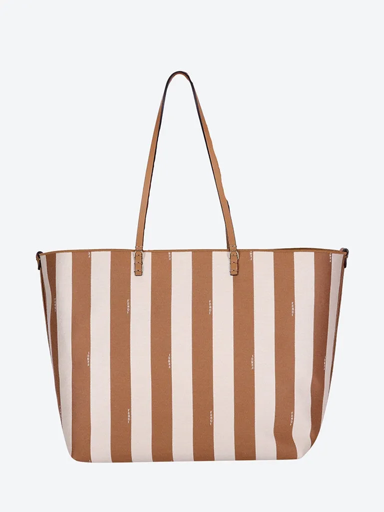 Roll pequin fabric tote bag