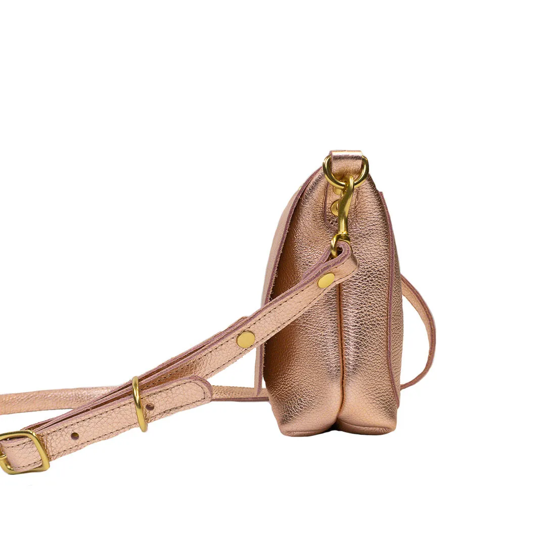 ROSE-GOLD ENVELOPE CROSSBODY