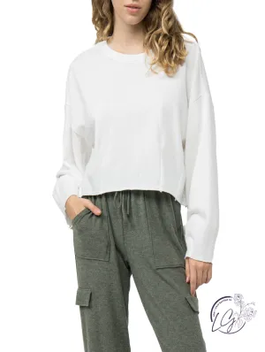 (Sale) See The Good Cropped Sweatshirt