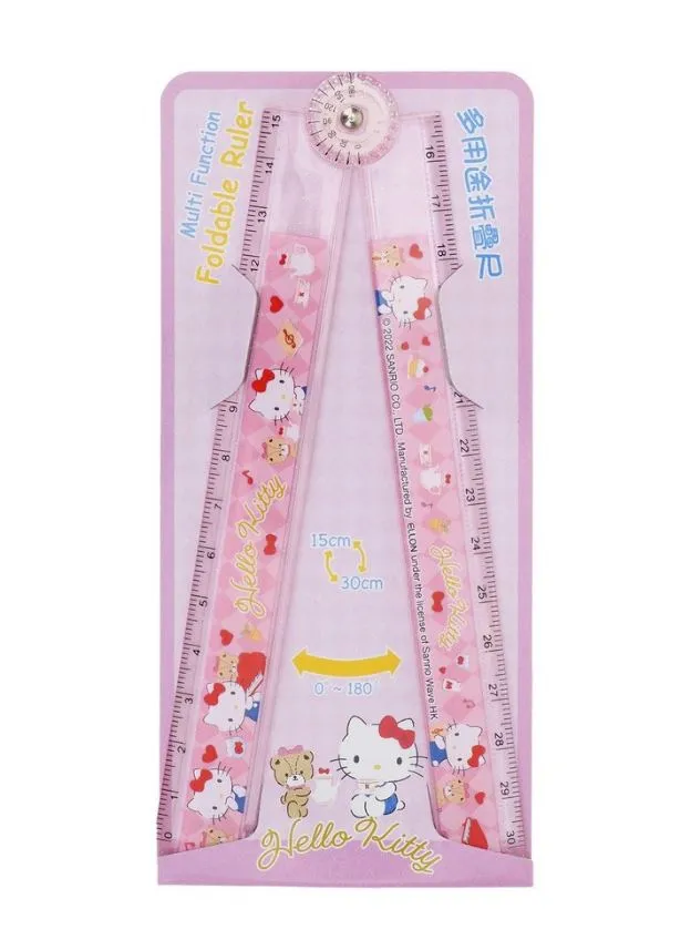 Sanrio Character Folding Ruler - 30 cm