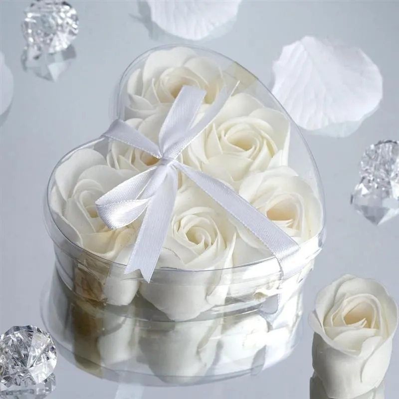 Scented Rose Soap Gift Box - White