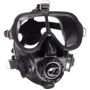 ScubaPro Full Face Mask w/QD and Bag - Black - Black Skirt