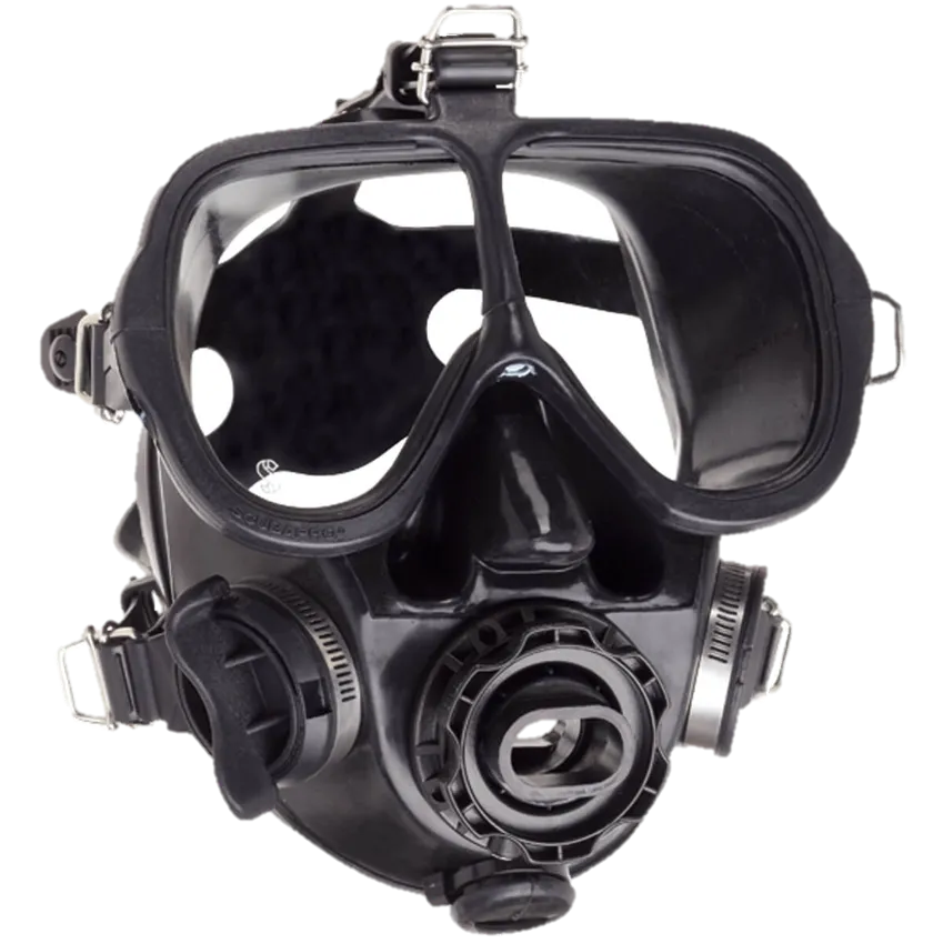 ScubaPro Full Face Mask w/QD and Bag - Black - Black Skirt