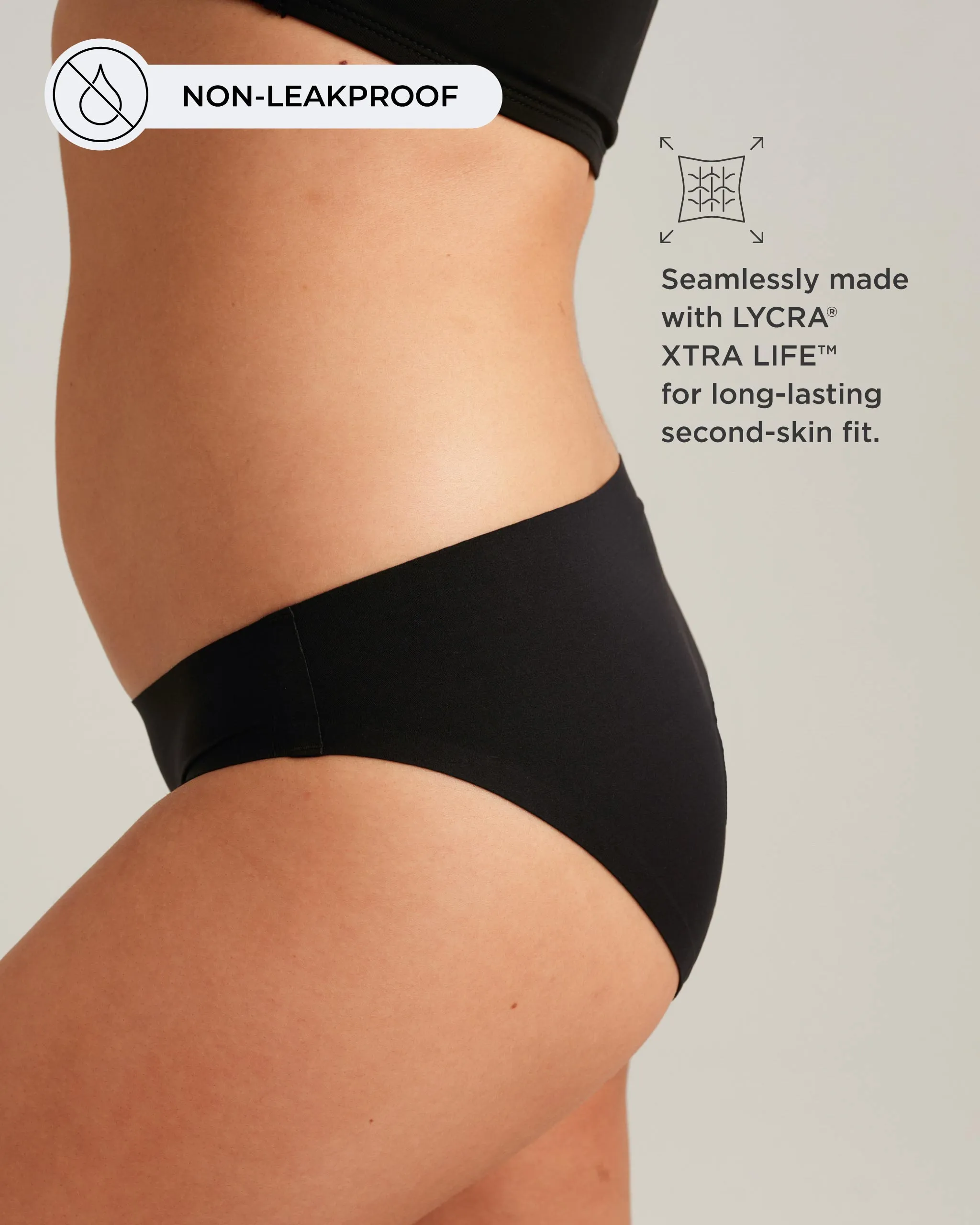 Seamless Bikini — Non-Leakproof