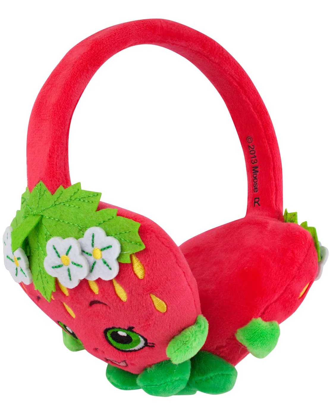 Shopkins Girls Red Foldable Headphones