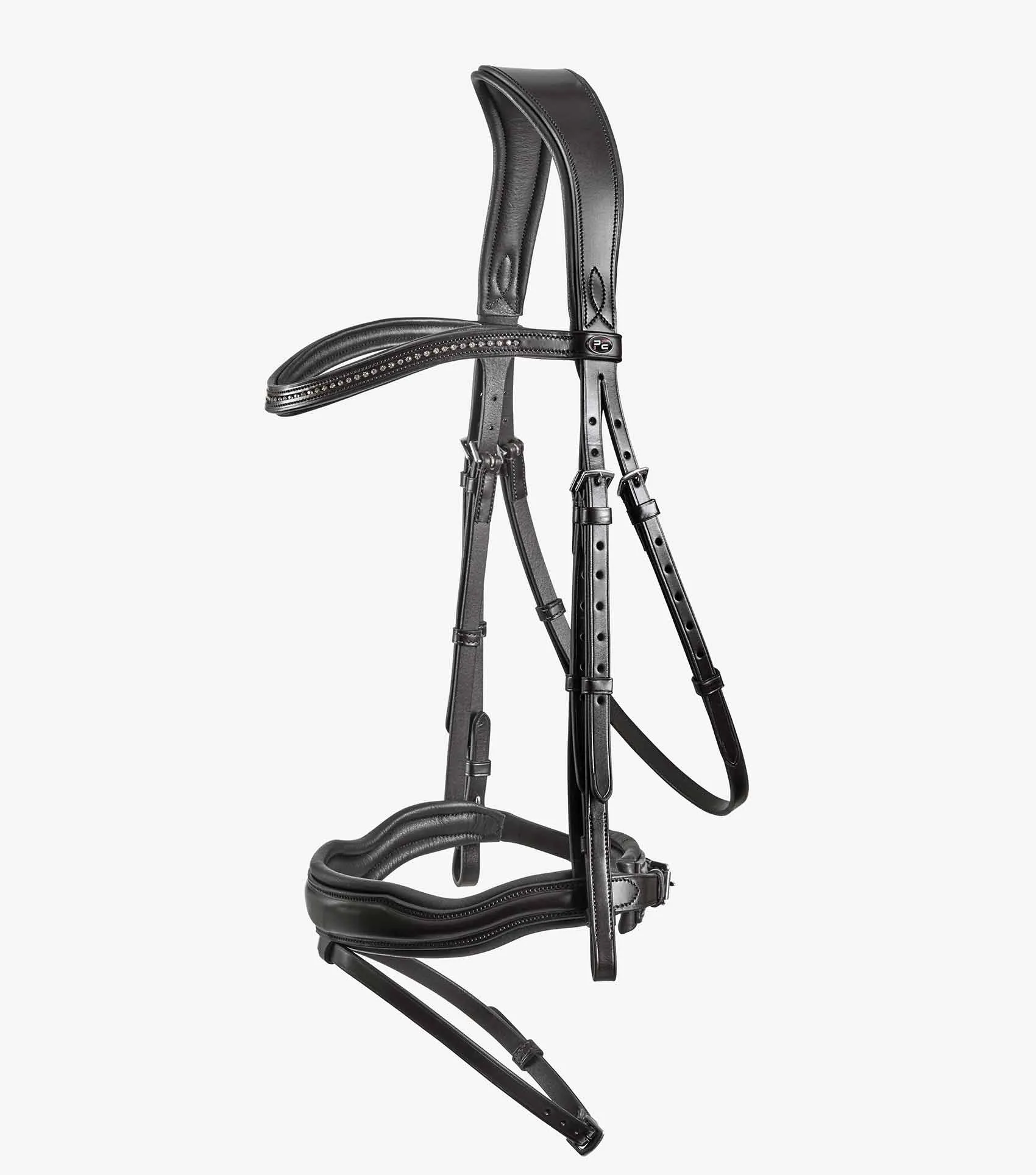 Stellazio Anatomic Snaffle Bridle with Flash Black