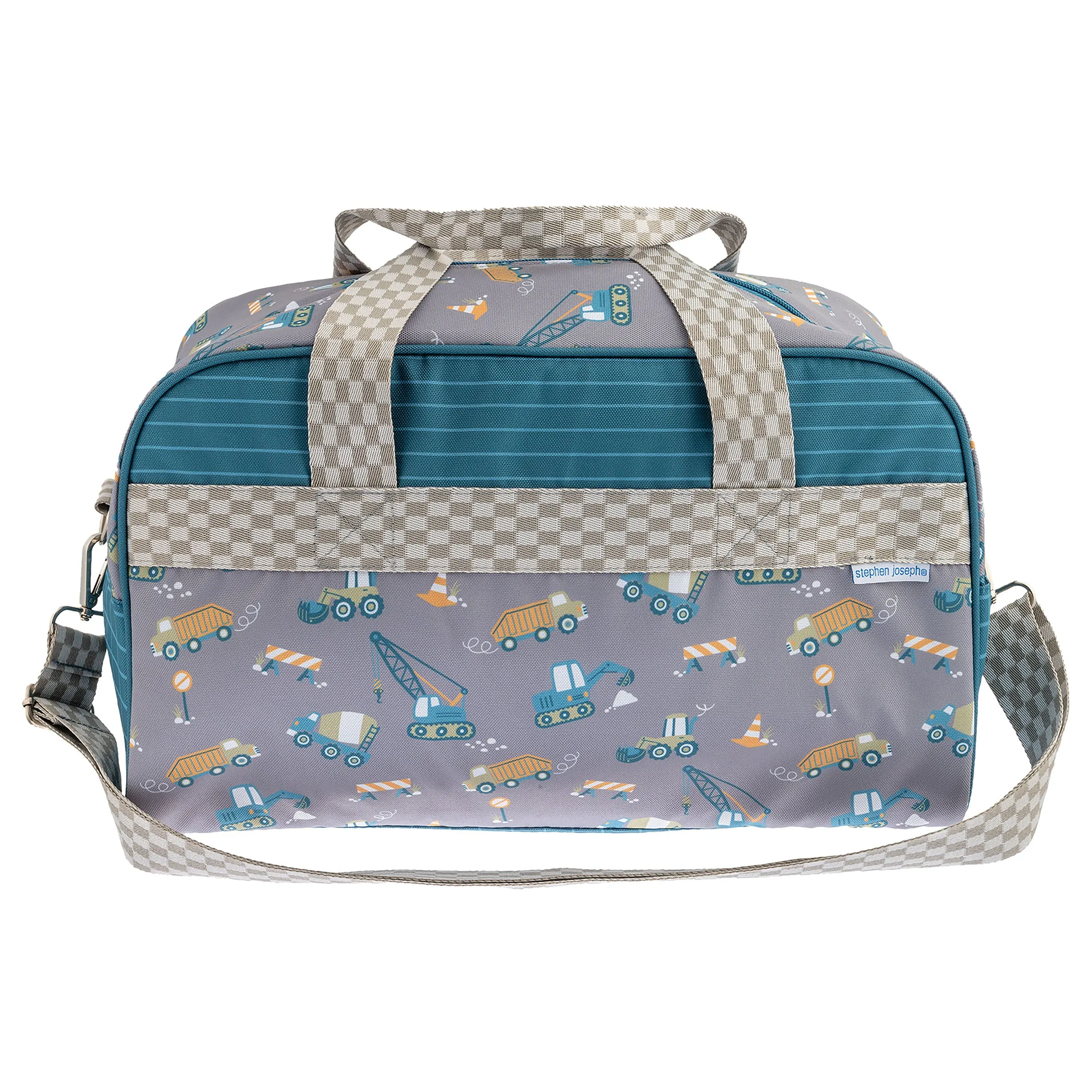 Stephen Joseph All Over Print Kid's Duffle Bag, Construction