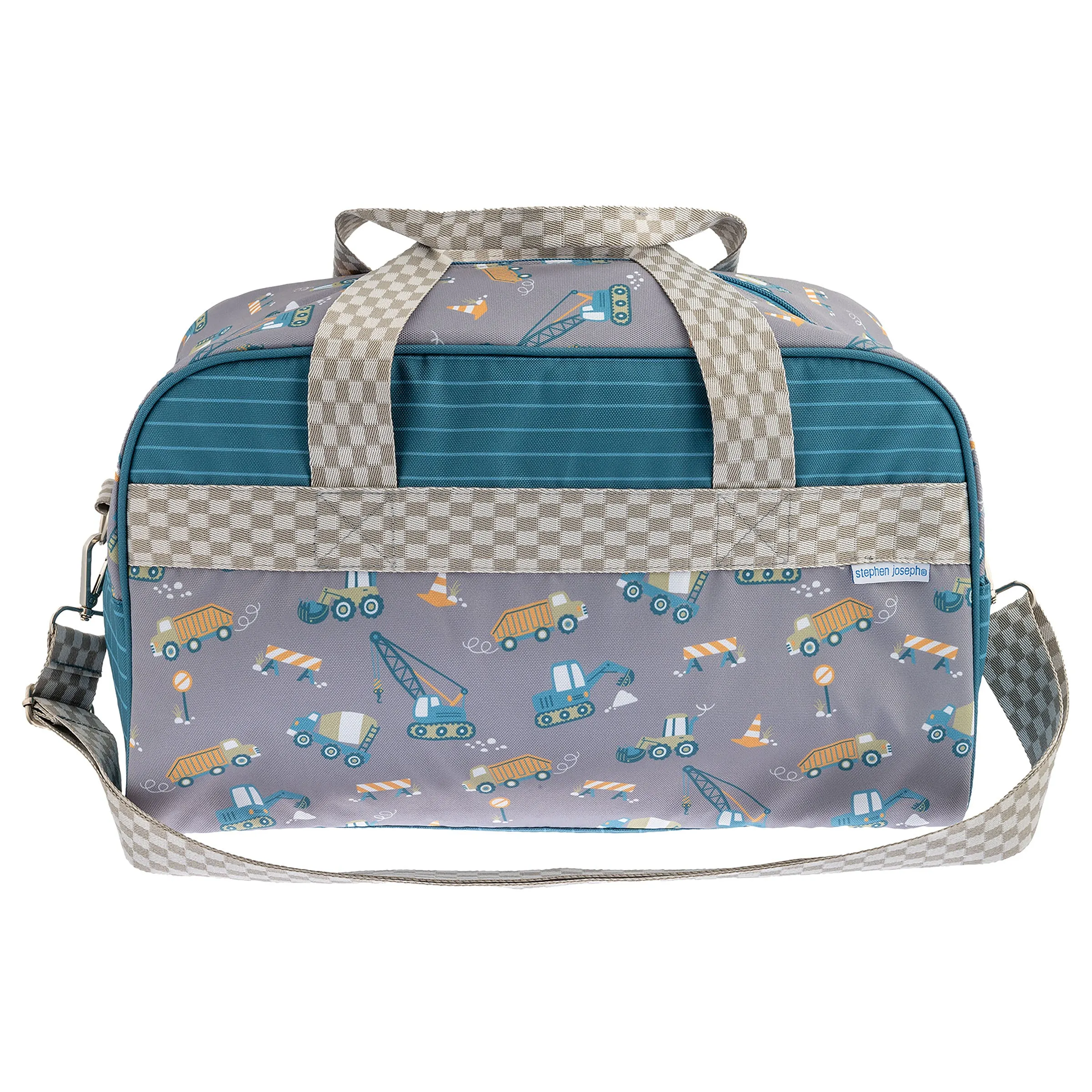 Stephen Joseph All Over Print Kid's Duffle Bag, Construction