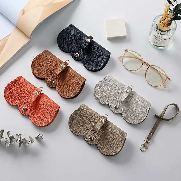 Storage Bag Soft Leather Sunglasses Portable Simple Storage Box