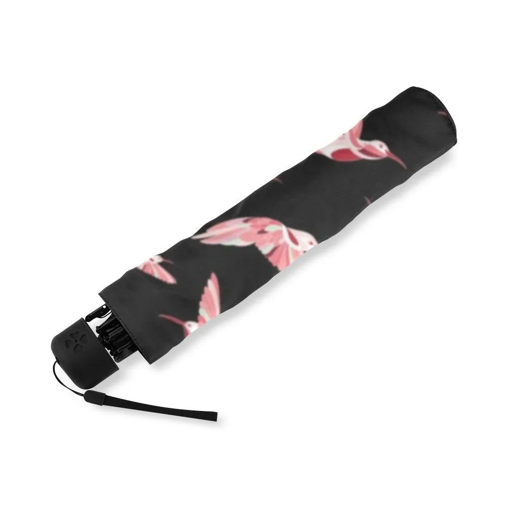 Strawberry Black Foldable Umbrella