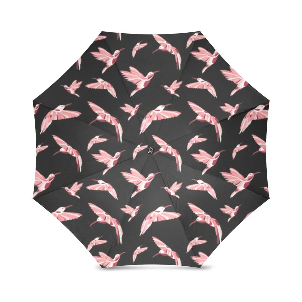 Strawberry Black Foldable Umbrella