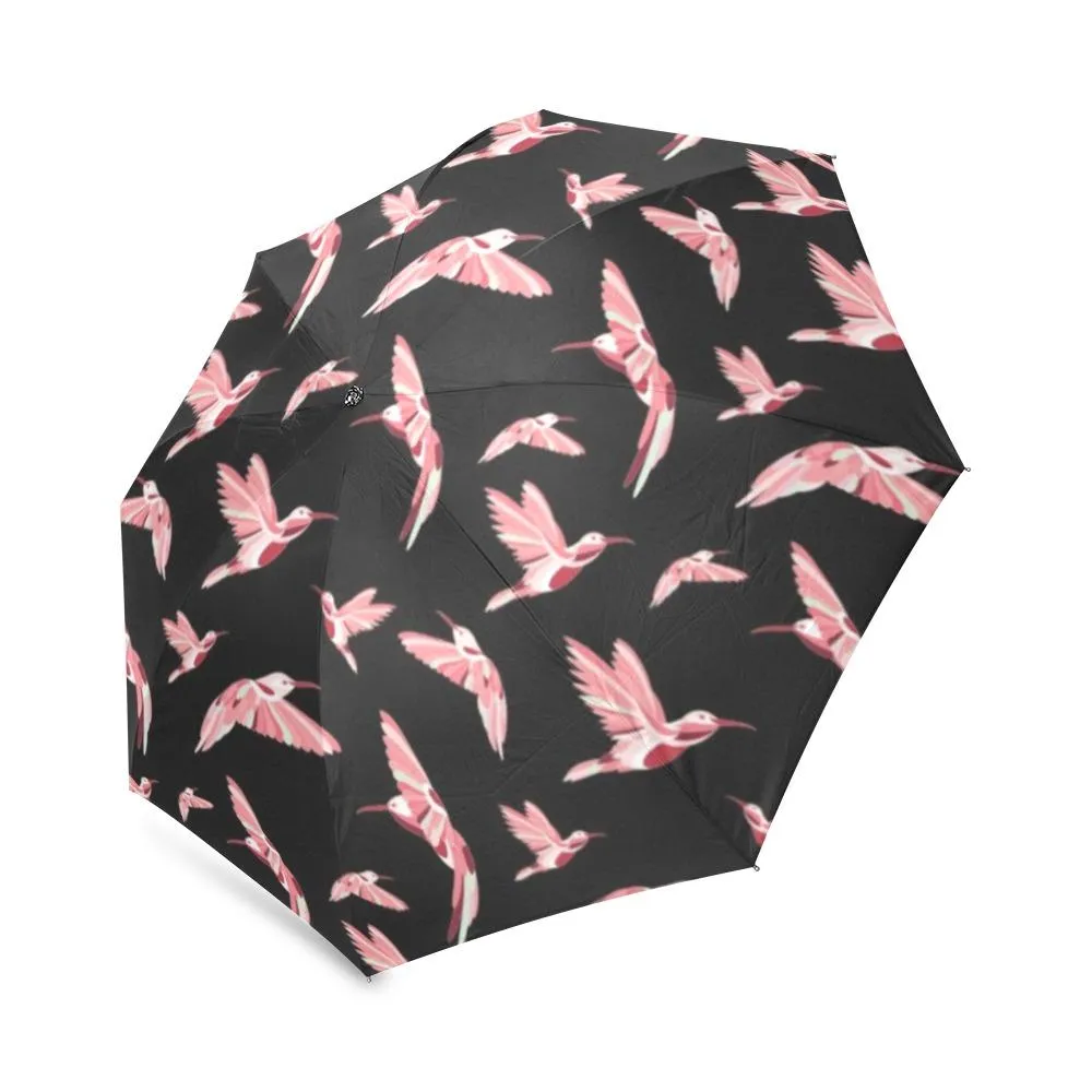 Strawberry Black Foldable Umbrella