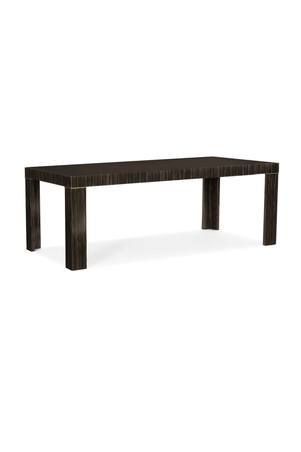 Striated Wood Extendable Dining Table | Caracole Edge