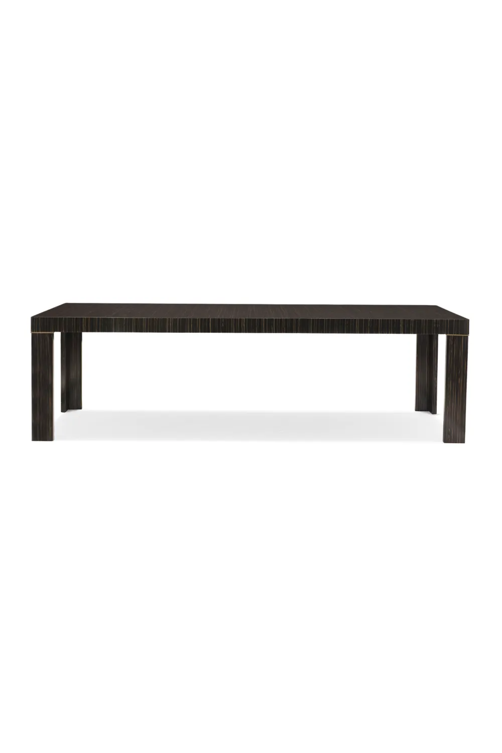 Striated Wood Extendable Dining Table | Caracole Edge