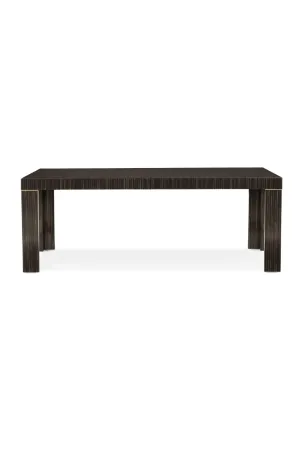 Striated Wood Extendable Dining Table | Caracole Edge