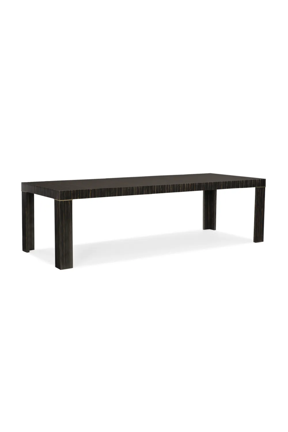 Striated Wood Extendable Dining Table | Caracole Edge