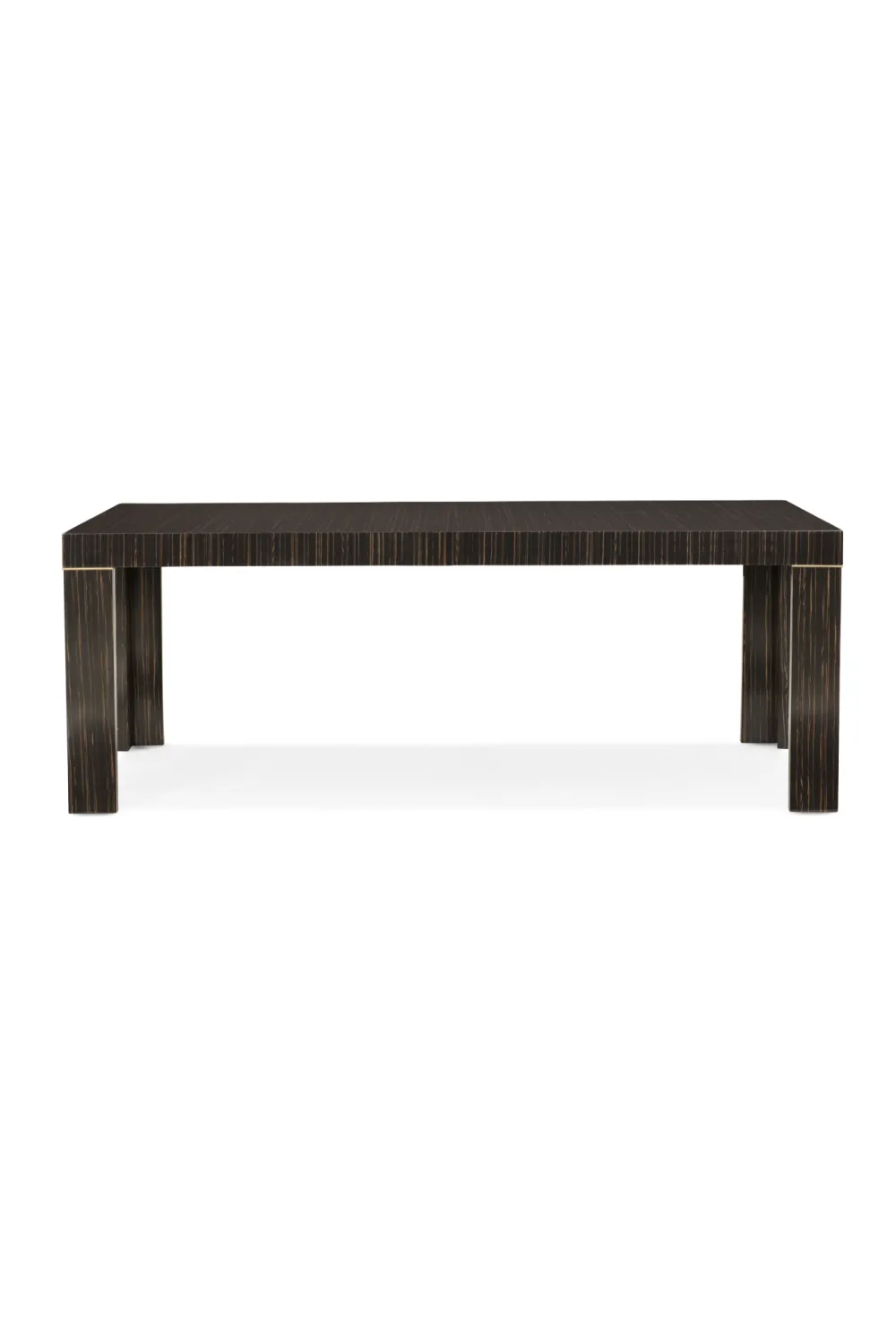 Striated Wood Extendable Dining Table | Caracole Edge