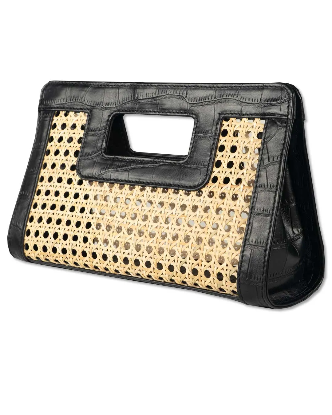 SUGAR CANE CLUTCH | BLACK