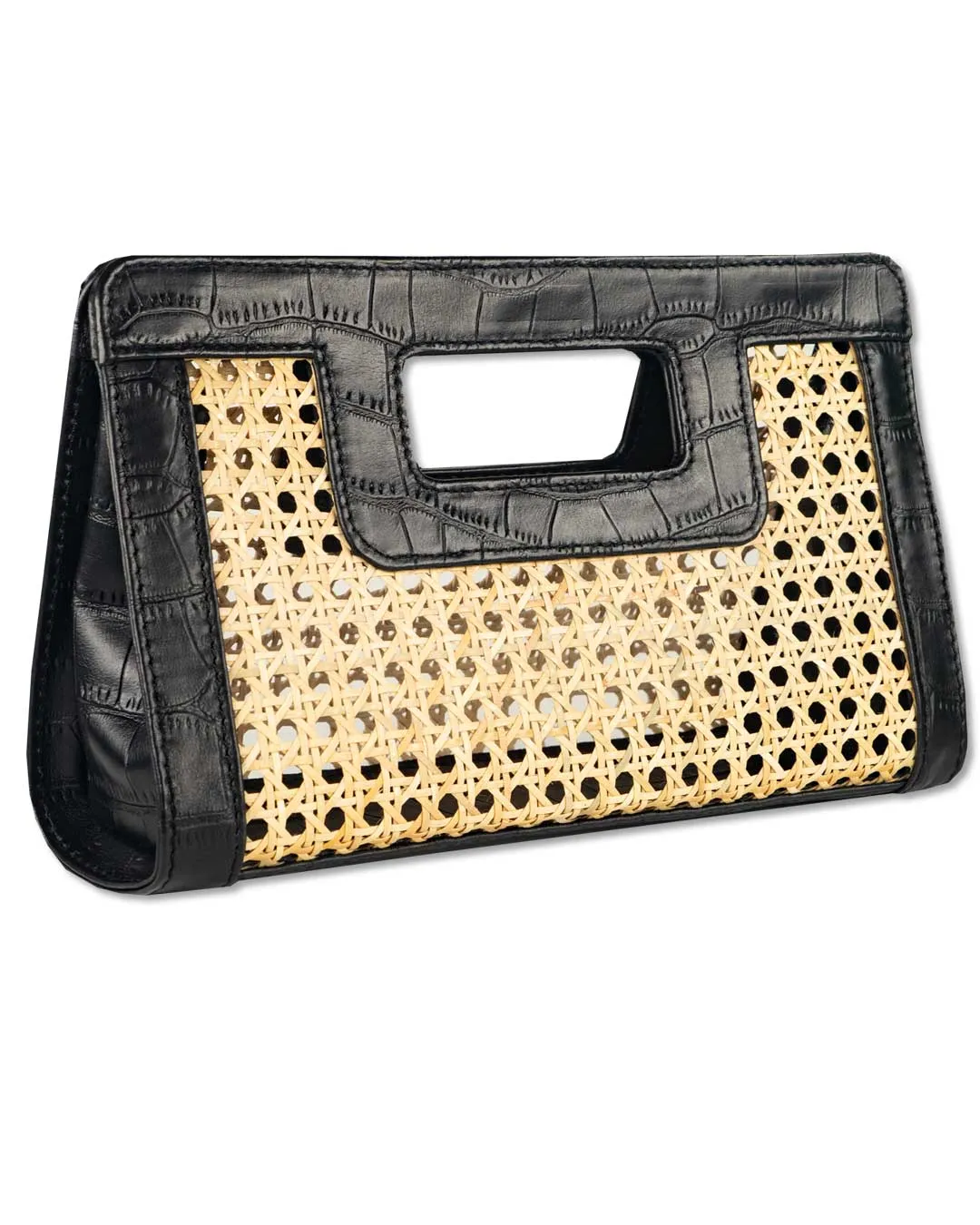 SUGAR CANE CLUTCH | BLACK