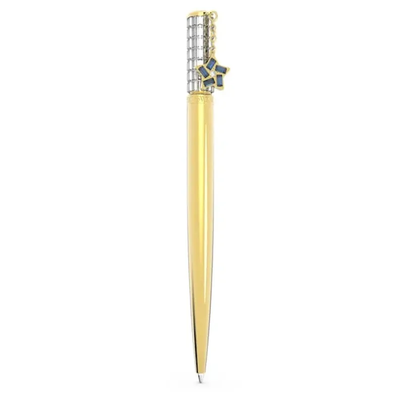 Swarovski Ballpoint Pen Star White Gold-Tone Plated with Flowers Bouquet