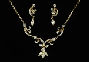 Swirl & Marquis Rhinestone Jewelry Set