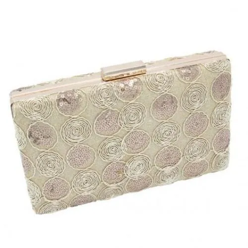 Swirl Sequin Evening Bag