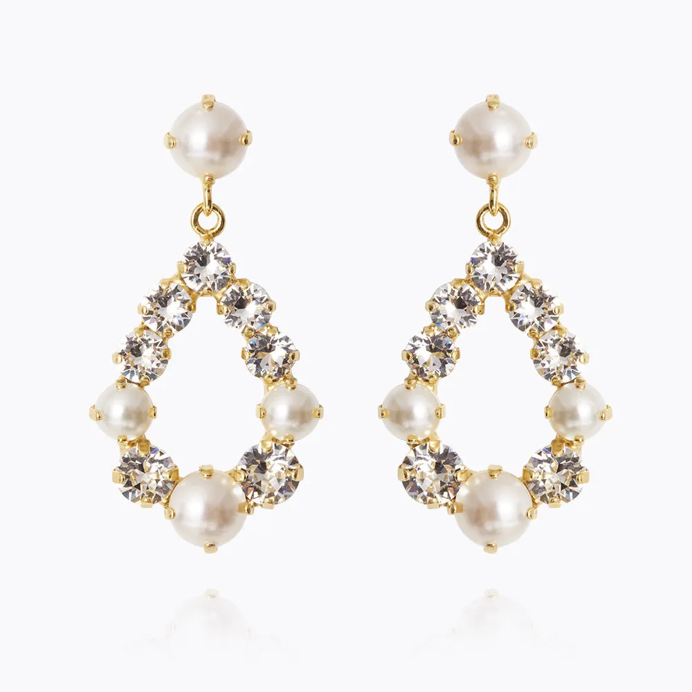 Tears Of Joy Earrings / Pearl   Crystal