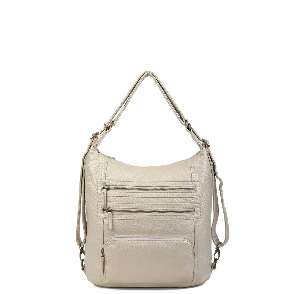 The Lisa Convertible Shoulder Bag/Backpack