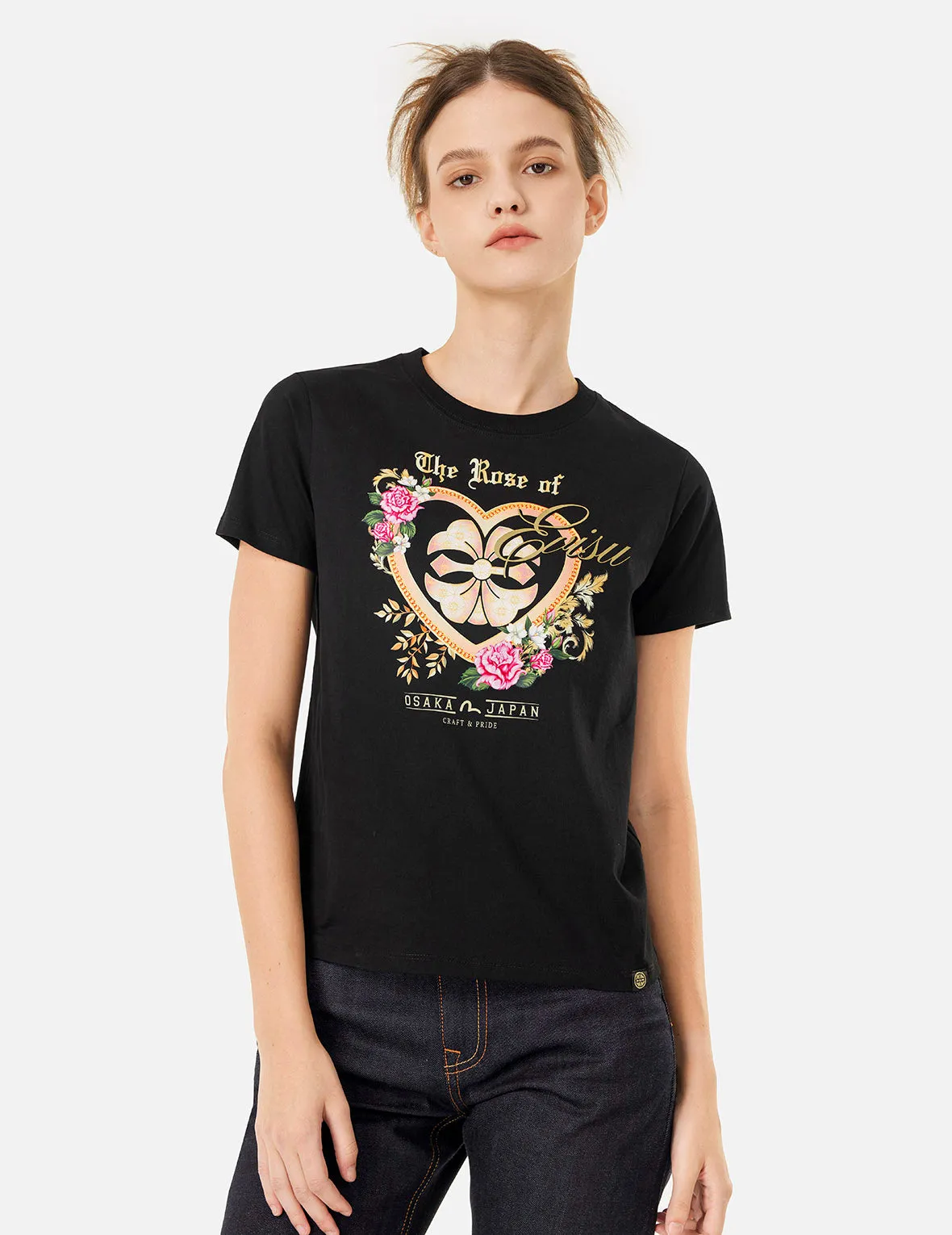 The Rose of EVISU Print Regular Fit T-shirt