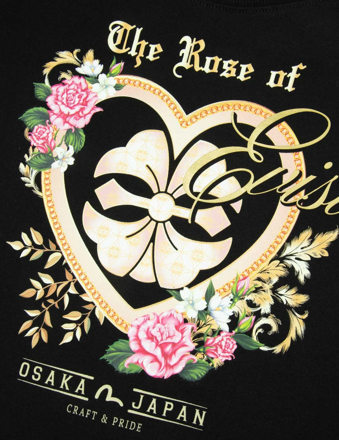 The Rose of EVISU Print Regular Fit T-shirt