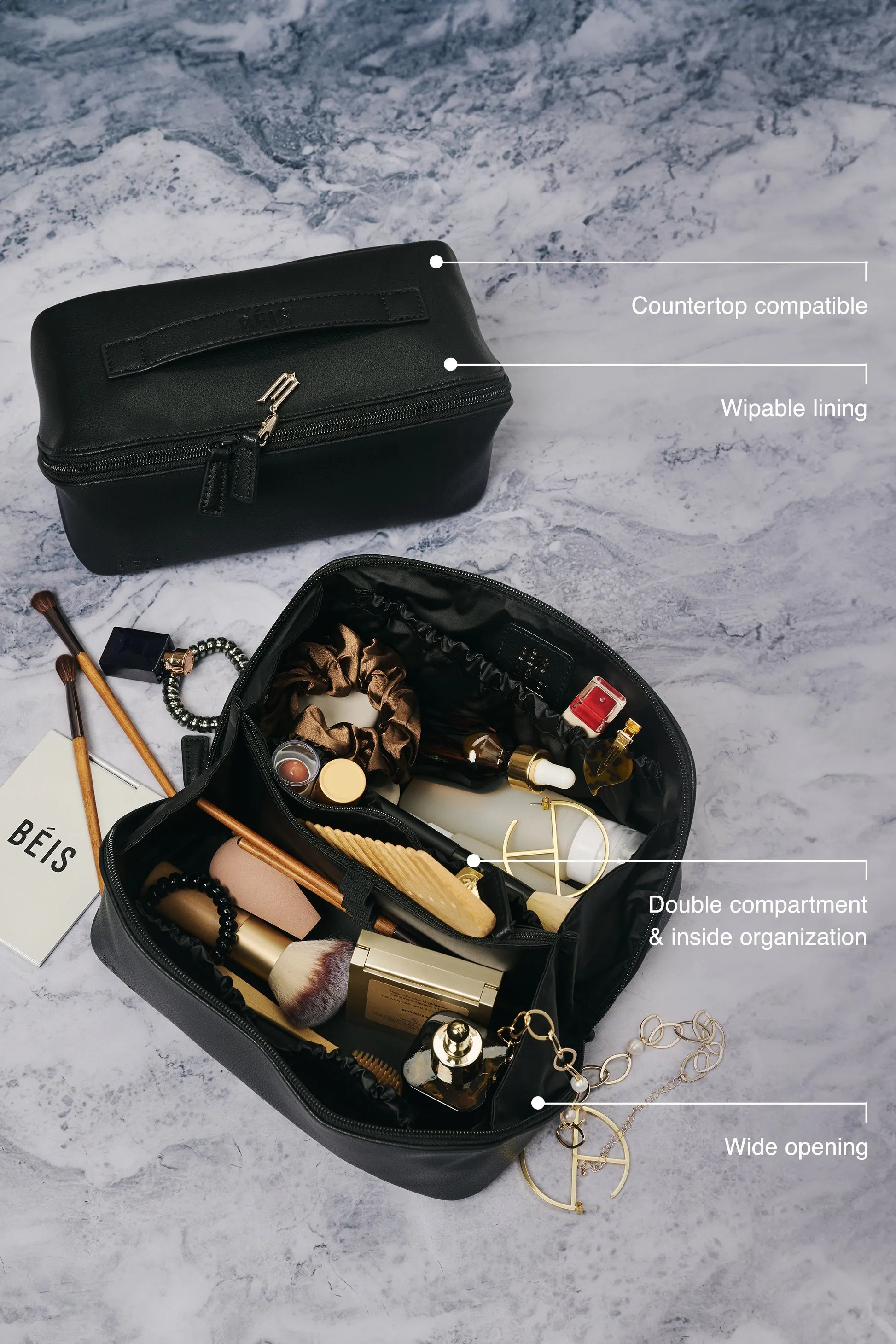 The Wicked Toiletry Kit in Black