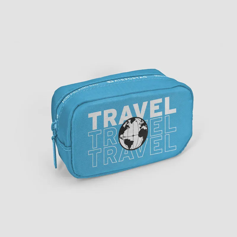 Travel - World Map - Mini Packing Bag